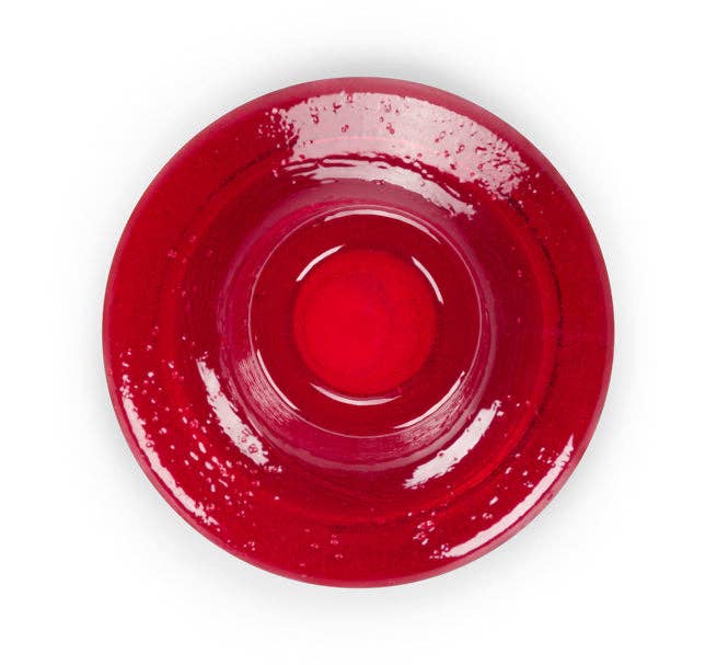 Glass Candleholder | Red