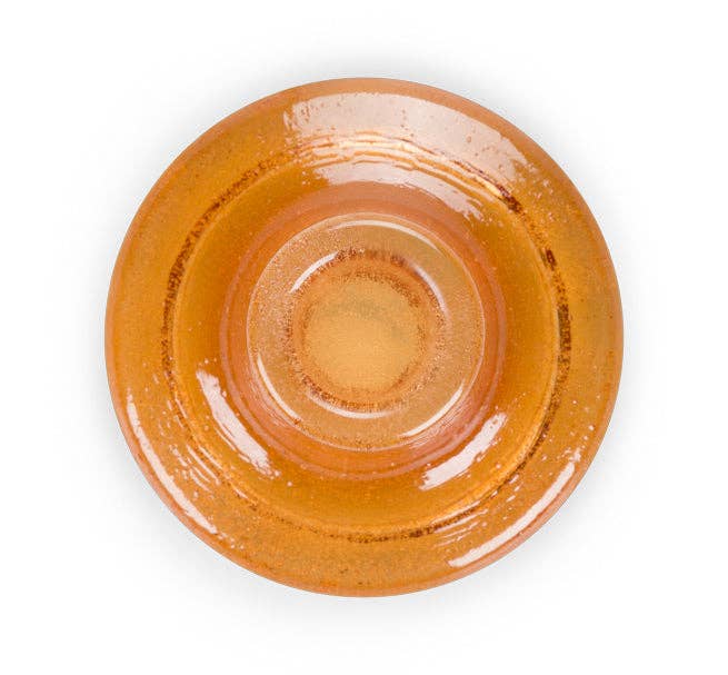 Glass Candleholder | Almond