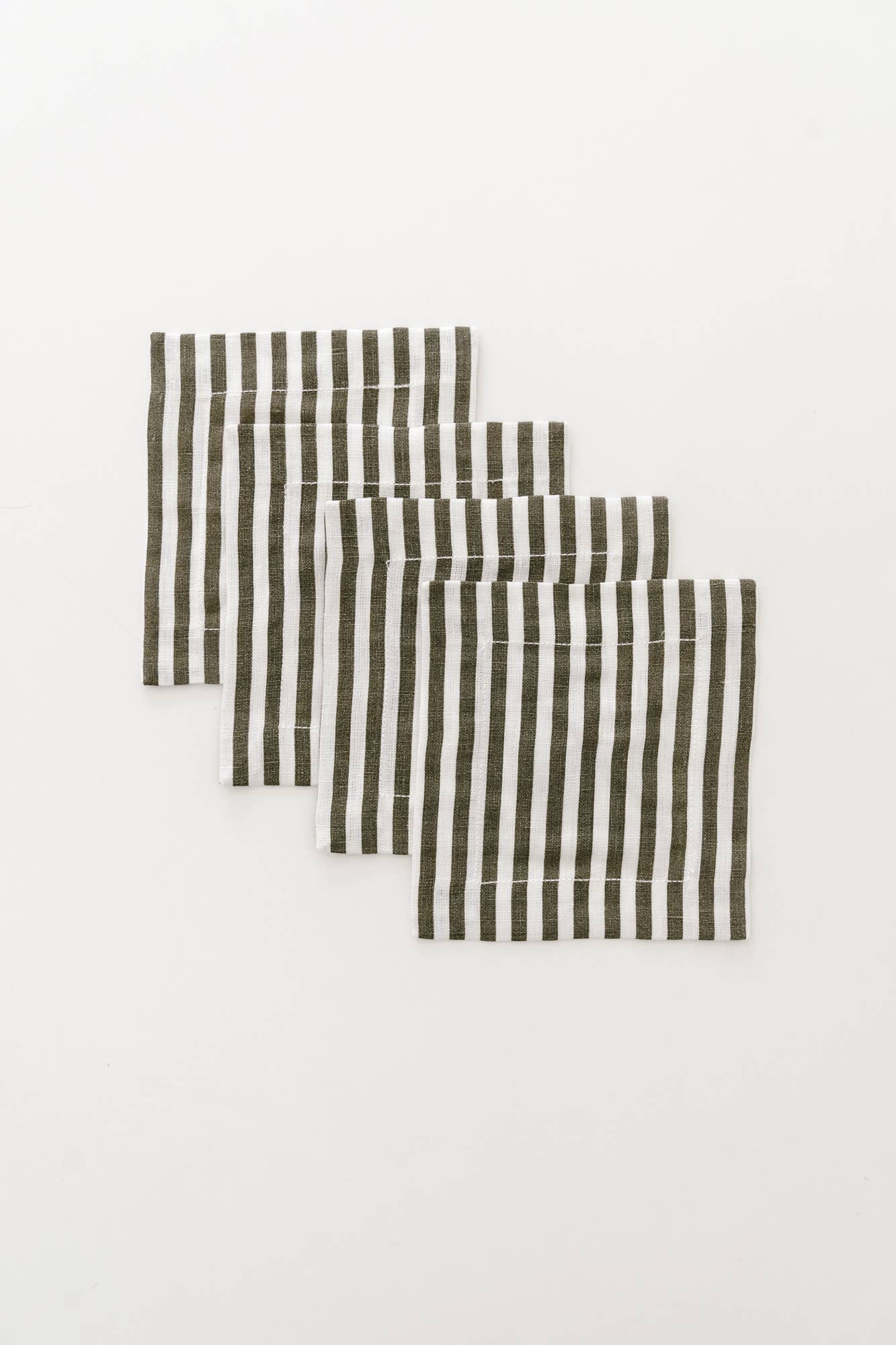 Keepsake Linen Cocktail Napkin | Olive