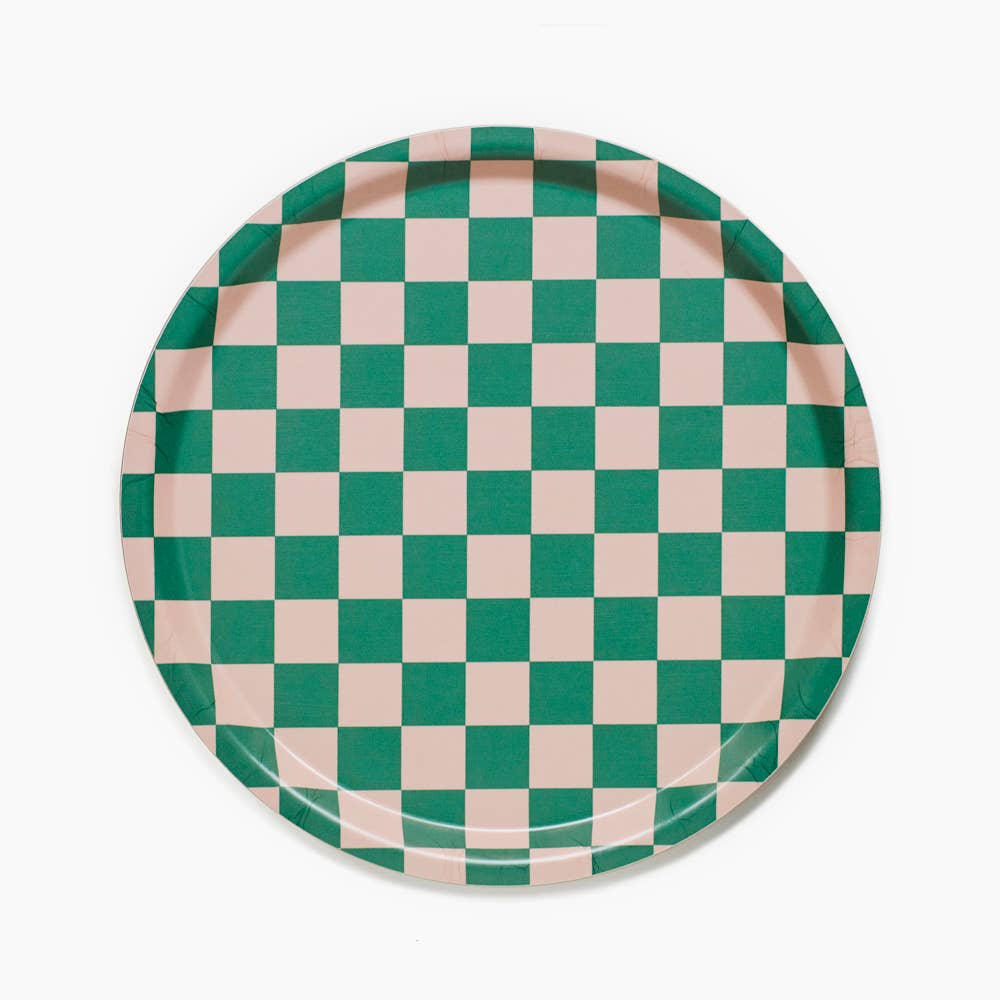 Peach / Tulip Checker Tray