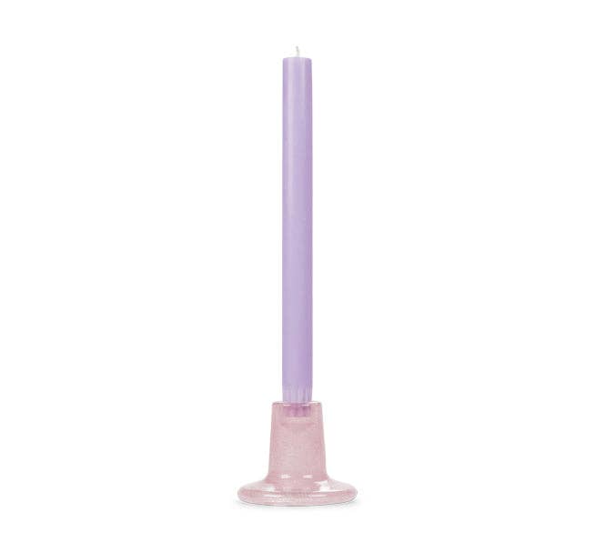 Glass Candleholder | Old Rose