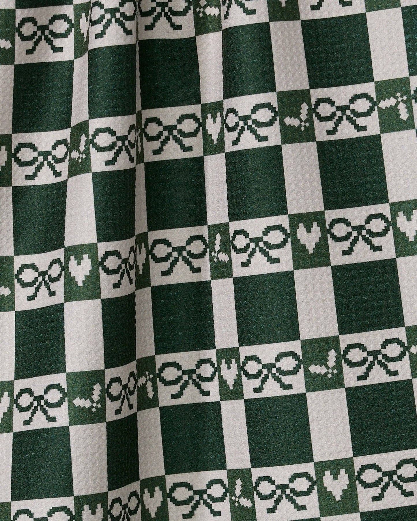 Bow Gingham Tea Towel