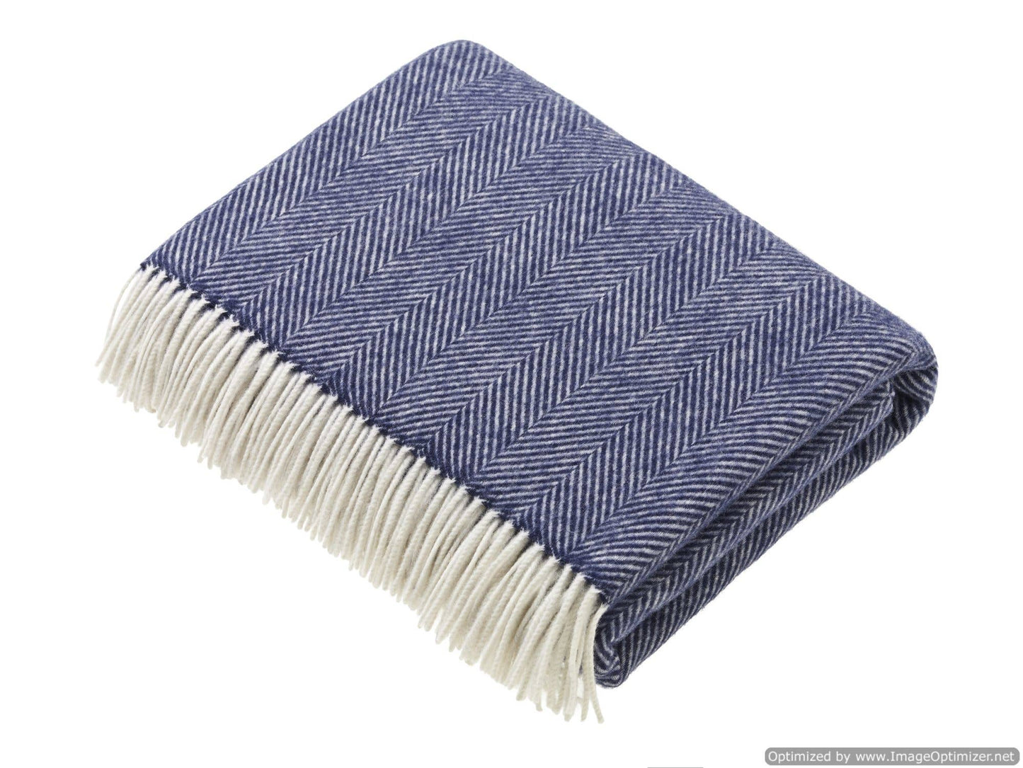 Herringbone Merino Lambswool Blanket (Multiple Colors Available)