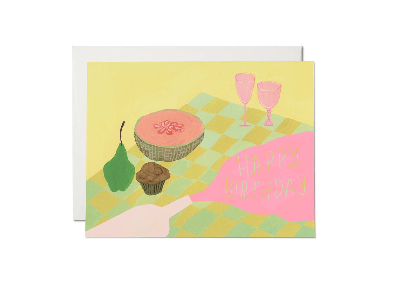 Spilled Wine Happy Birthday
