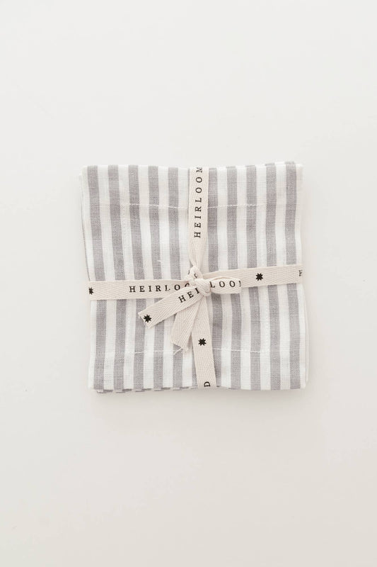 Keepsake Linen Cocktail Napkin | Light Blue