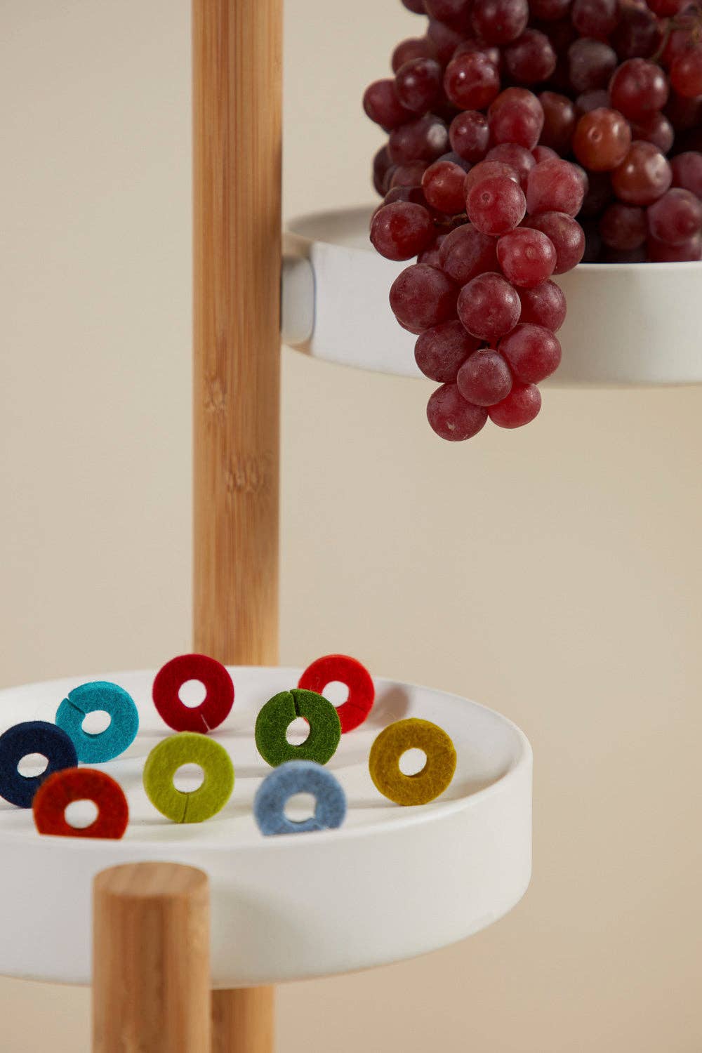 Merino Wool Felt Round Wine Markers