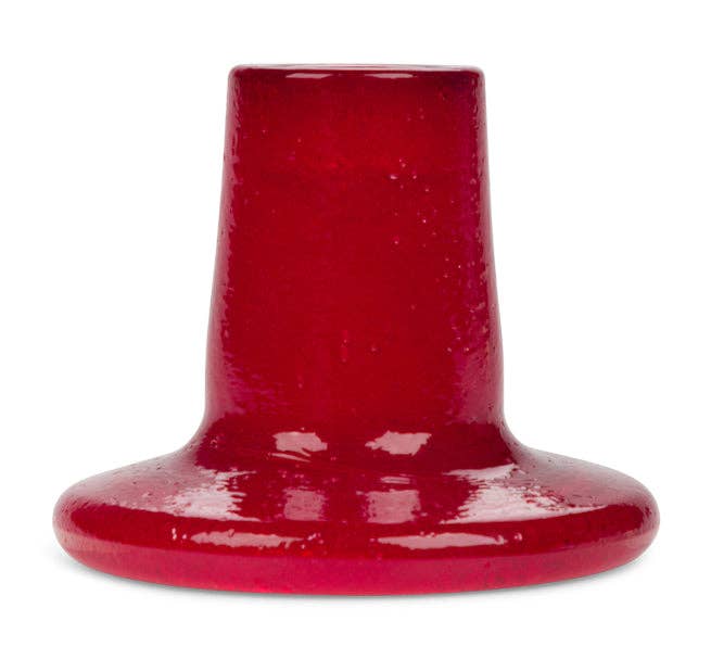 Glass Candleholder | Red