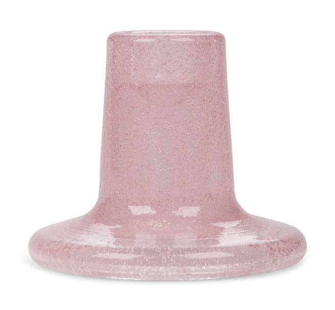 Glass Candleholder | Old Rose