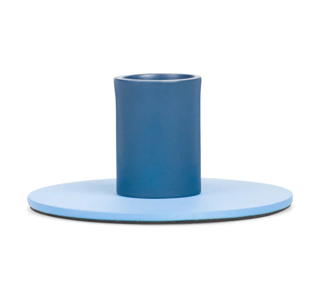 Small Two-Tone Metal Candleholder (Multiple Colors Available)