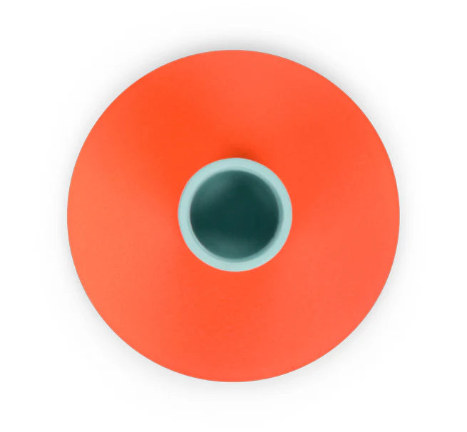 Small Two-Tone Metal Candleholder (Multiple Colors Available)