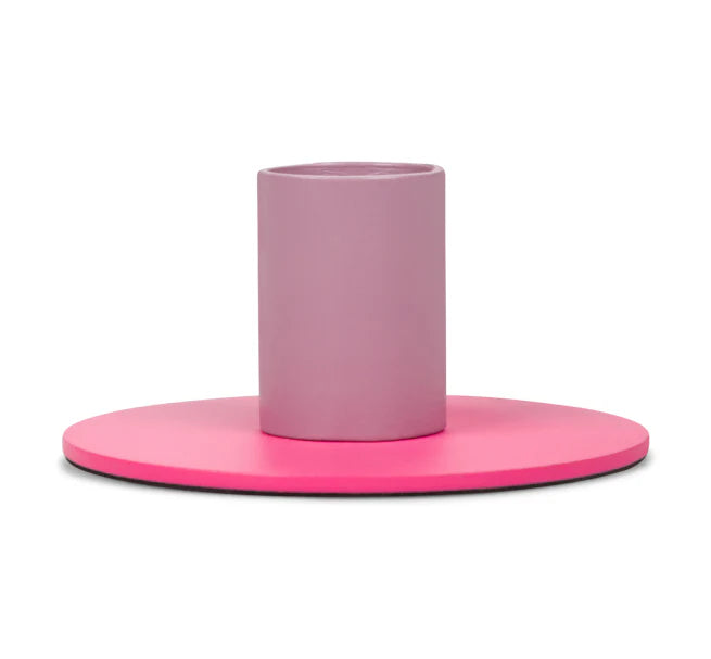 Small Two-Tone Metal Candleholder (Multiple Colors Available)