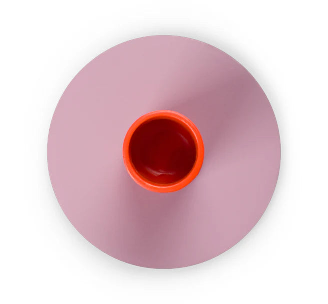 Tall Two-Tone Metal Candleholder (Multiple Colors Available)