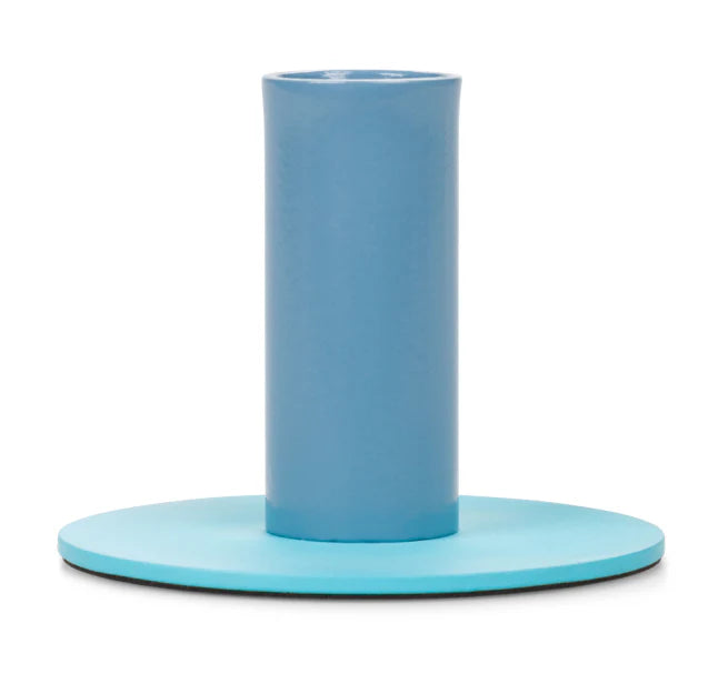 Tall Two-Tone Metal Candleholder (Multiple Colors Available)