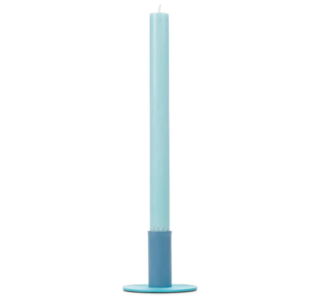 Tall Two-Tone Metal Candleholder (Multiple Colors Available)