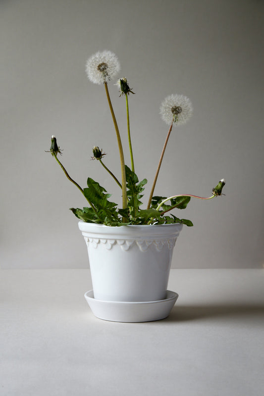 Københavner Glazed Mineral White | 12 CM