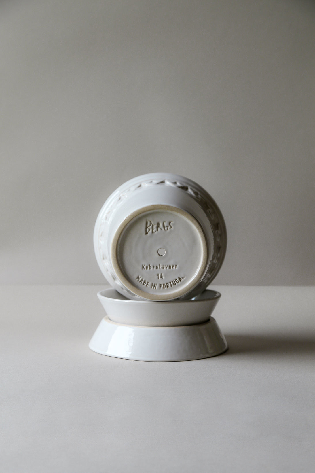 Københavner Glazed Mineral White | 12 CM