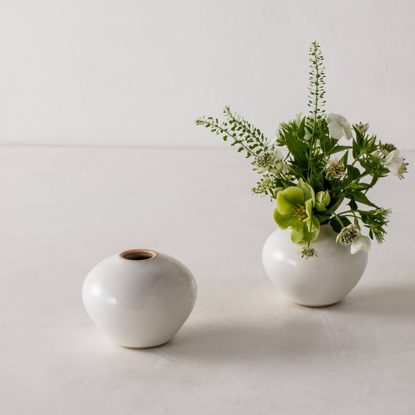 Ivory Glaze Bud Vase