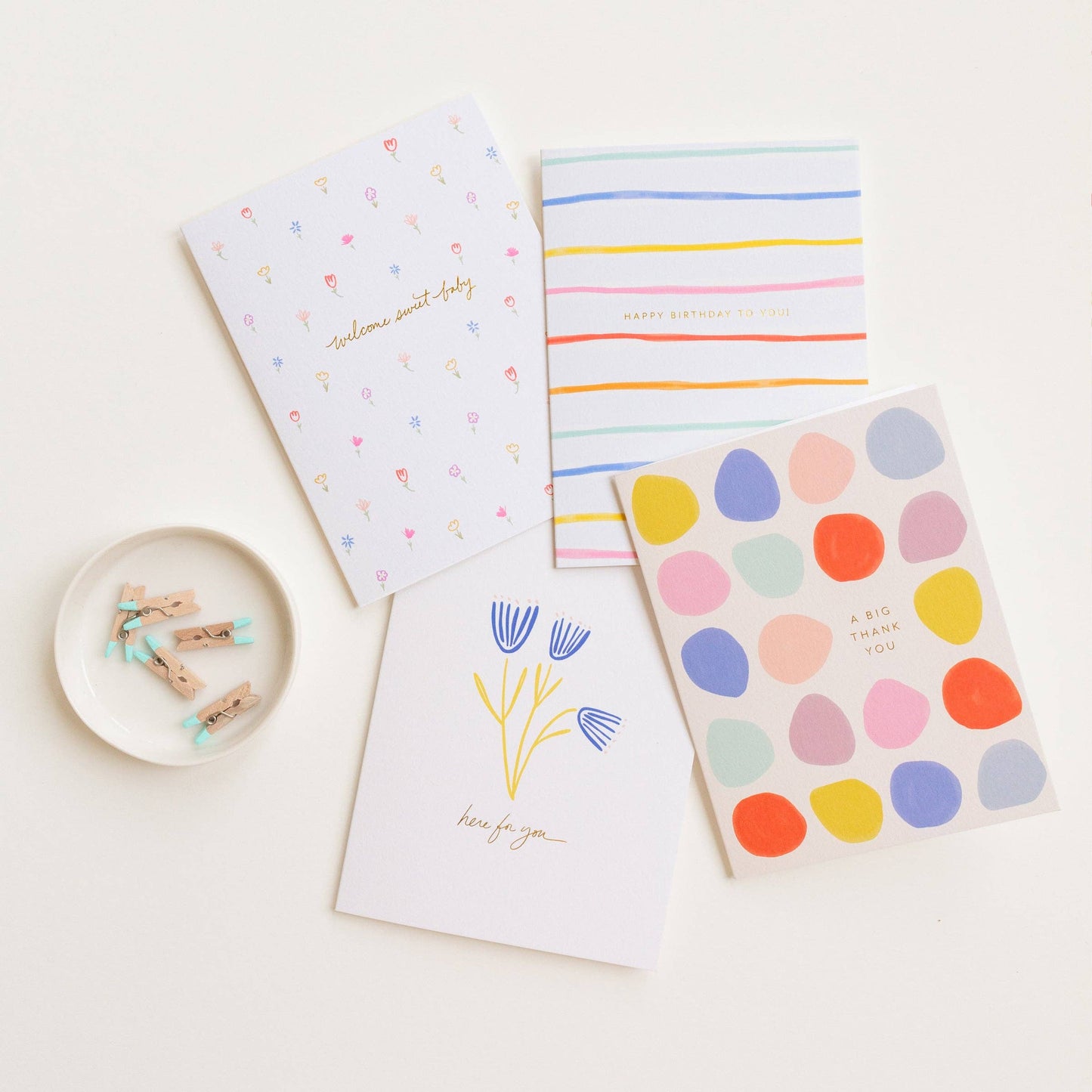 Petite Floral Baby Greeting Card