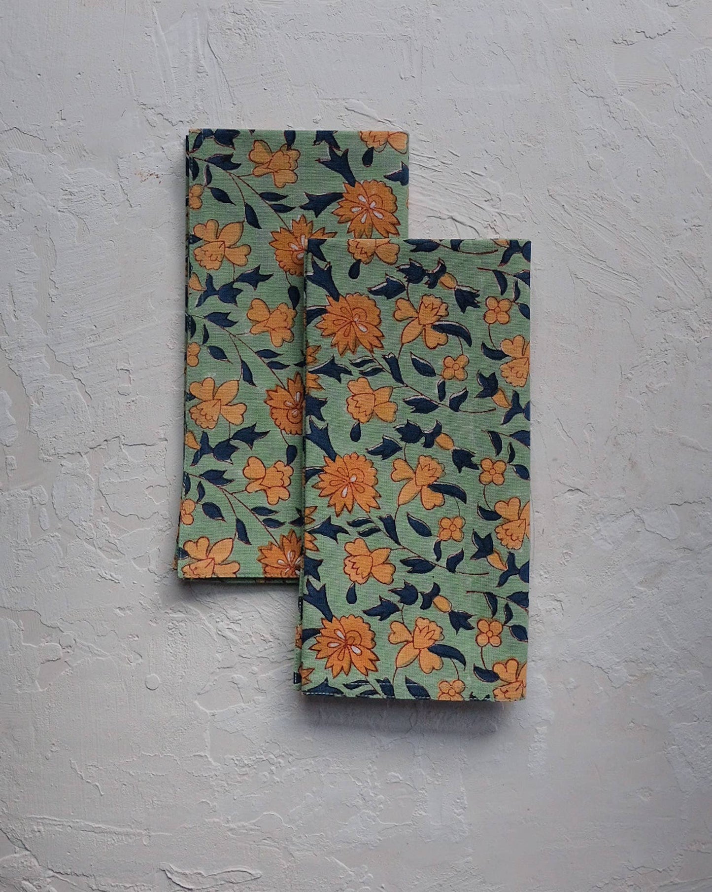 Block Print Napkins | Sage