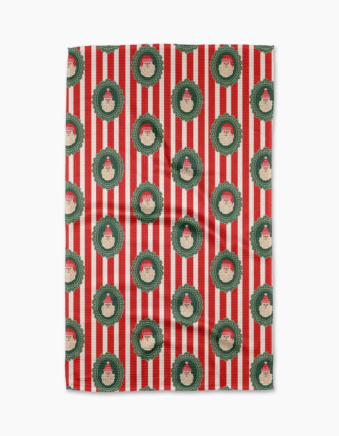 Striped Santa Tea Towel