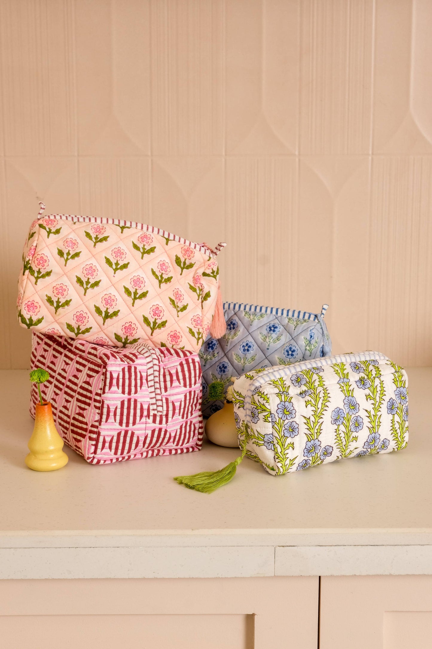 Mona Blockprint Toiletry Bag