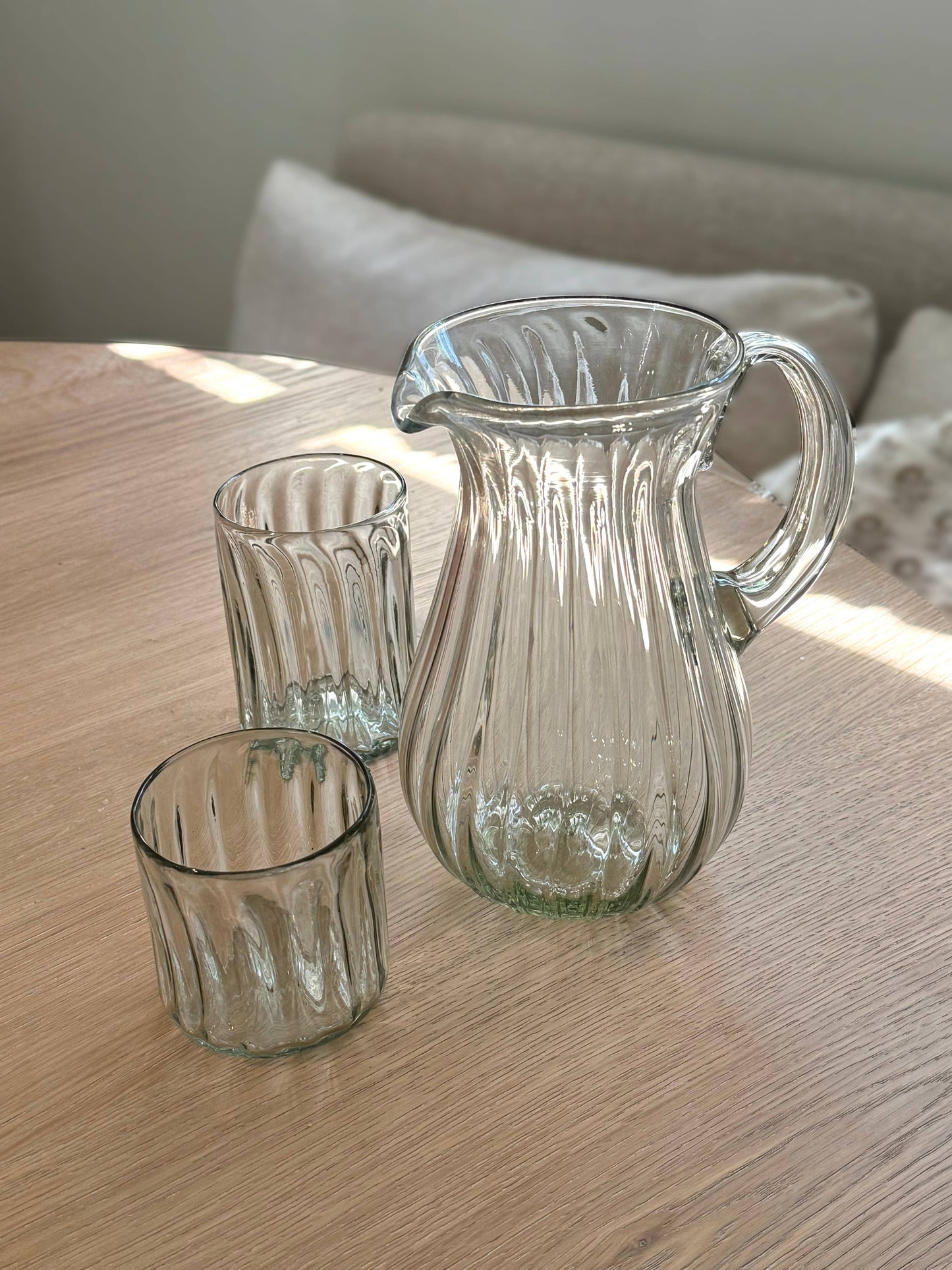 Handblown Fluted Tumbler (Two Sizes Available)