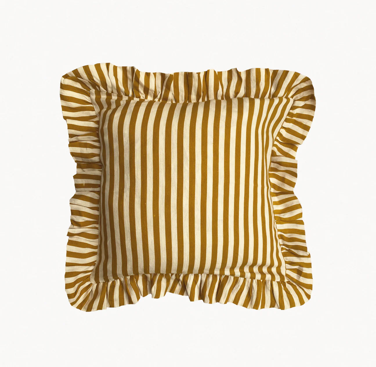 Ochre Candy Stripe Pillow