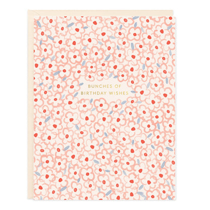 Bunches Birthday Wishes Greeting Card