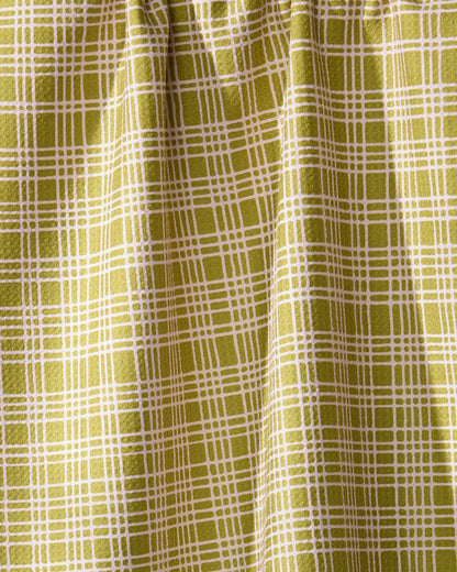 Orchard Plaid Green Tea Towel