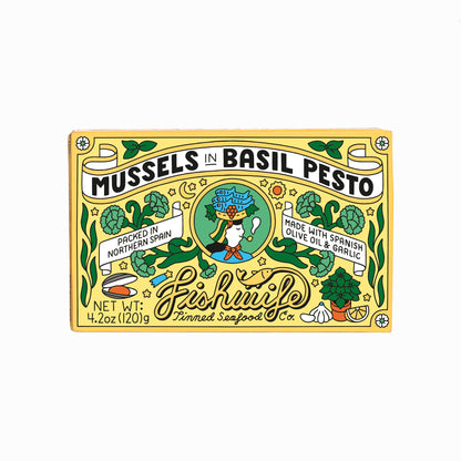Mussels in Basil Pesto