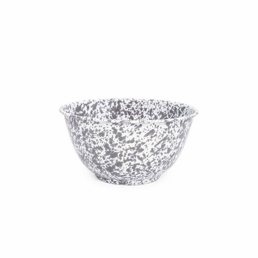 Grey & White Large Salad Bowl