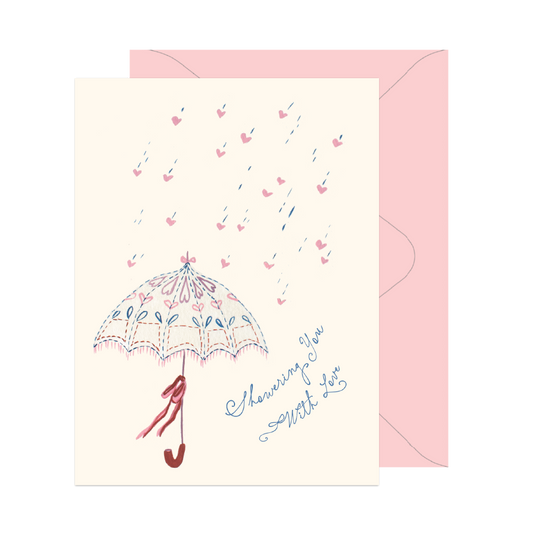 Showered With Love Bridal Shower Card