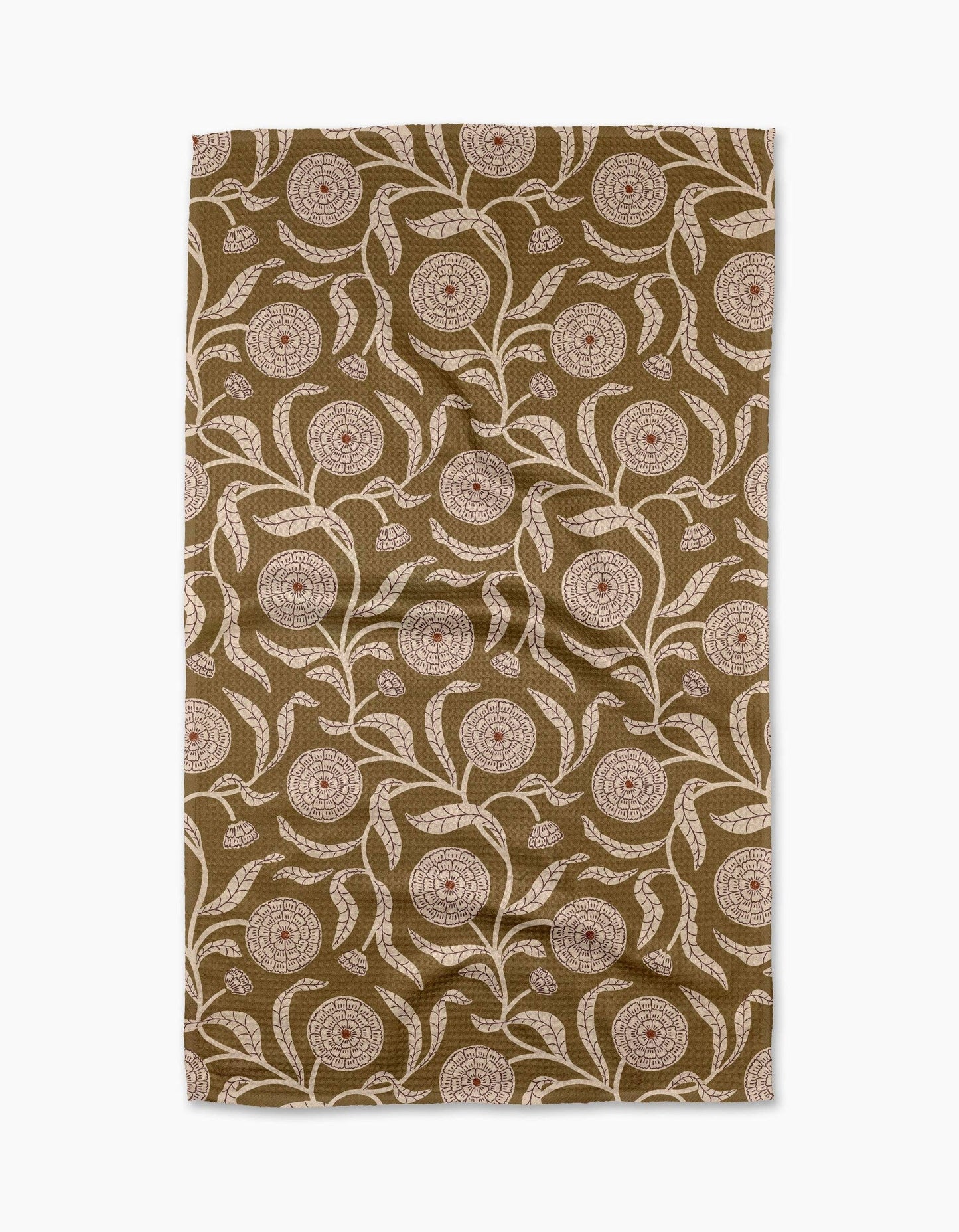 Falling Flowers Tea Towel