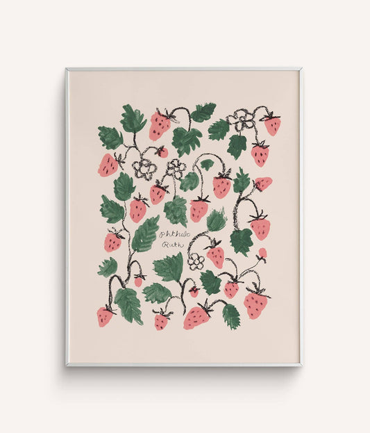 Strawberries Art Print