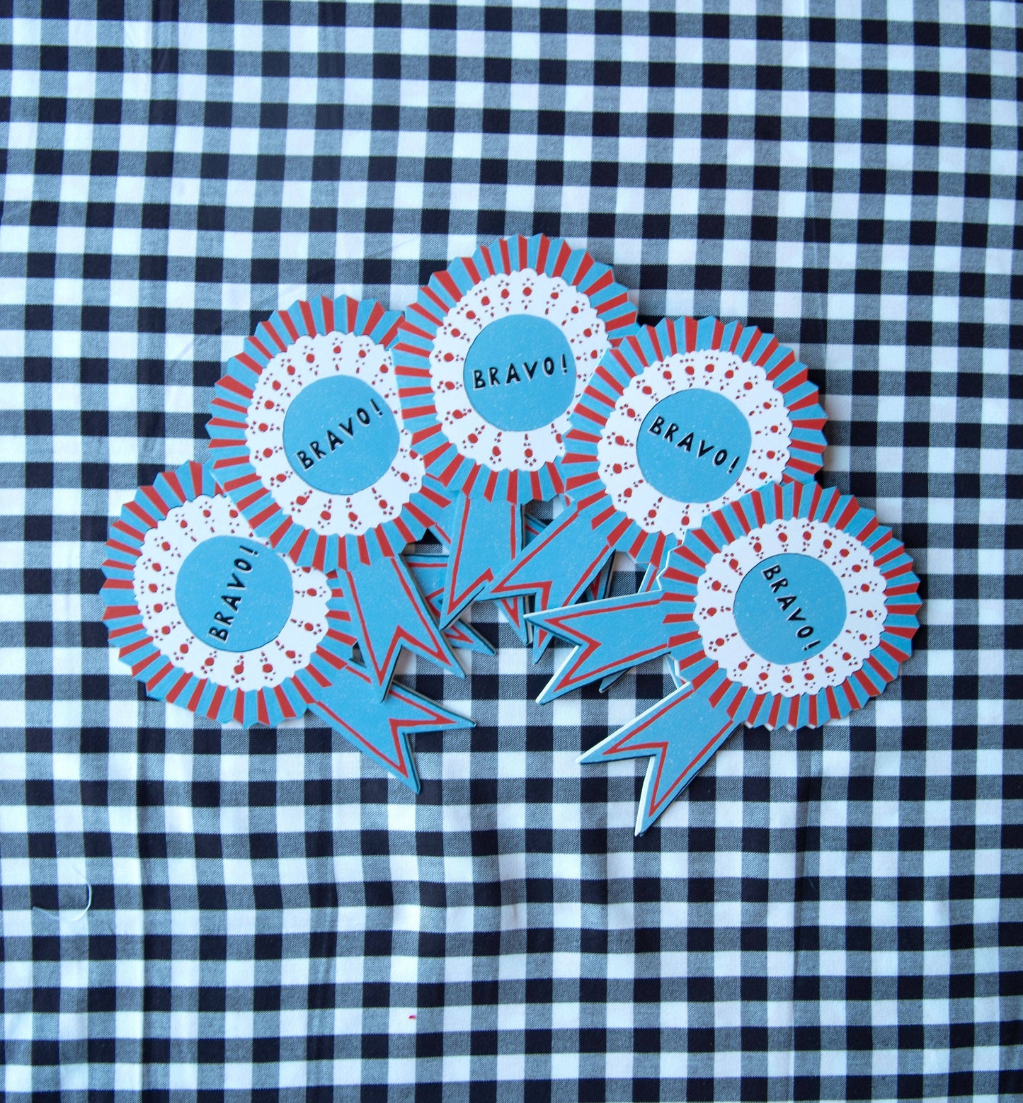 Bravo Medallion - Die Cut Card