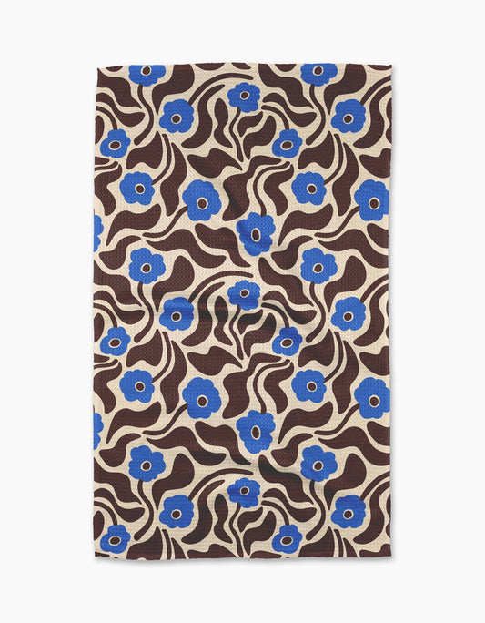 Dancing Blooms Tea Towel