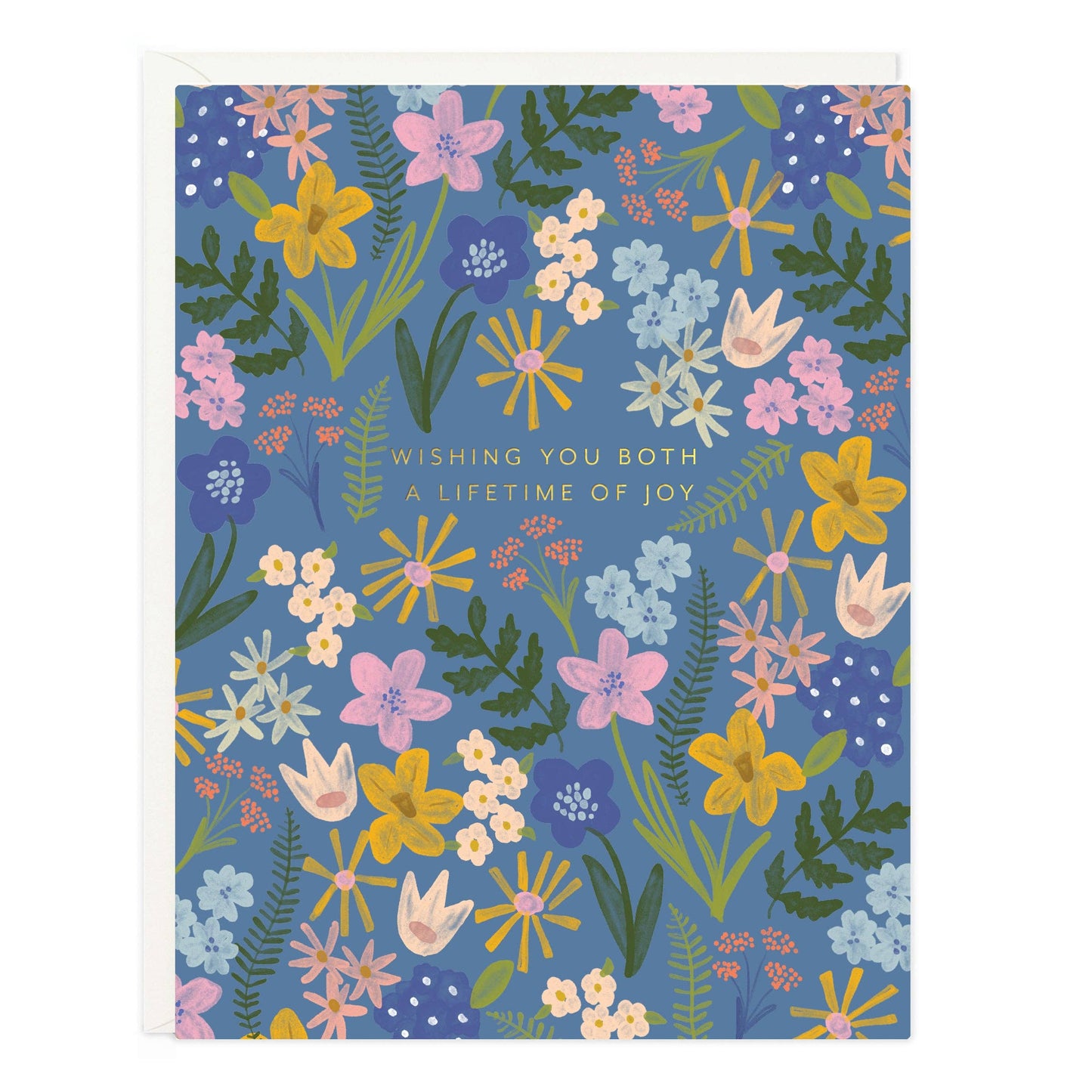 Wedding Floral Burst Greeting Card