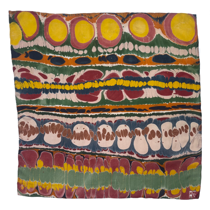 Ruby Stripe Silk Bandana