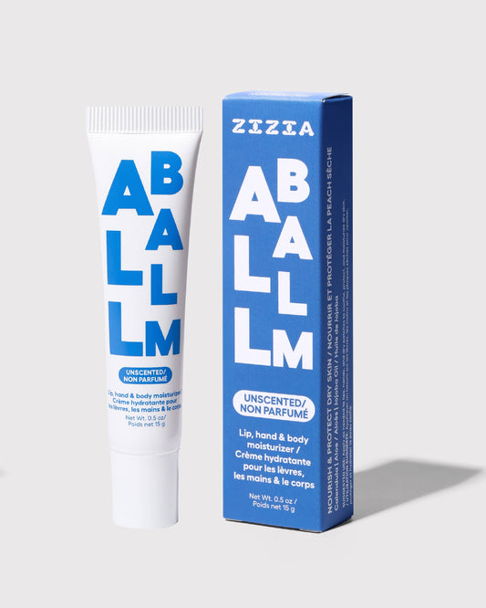 Zizia All Balm Tube-Unscented Fragrance Free Hand & Lip Balm