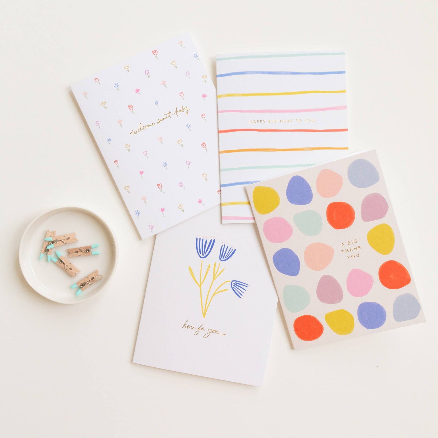 Big Thank You Dots Greeting Card