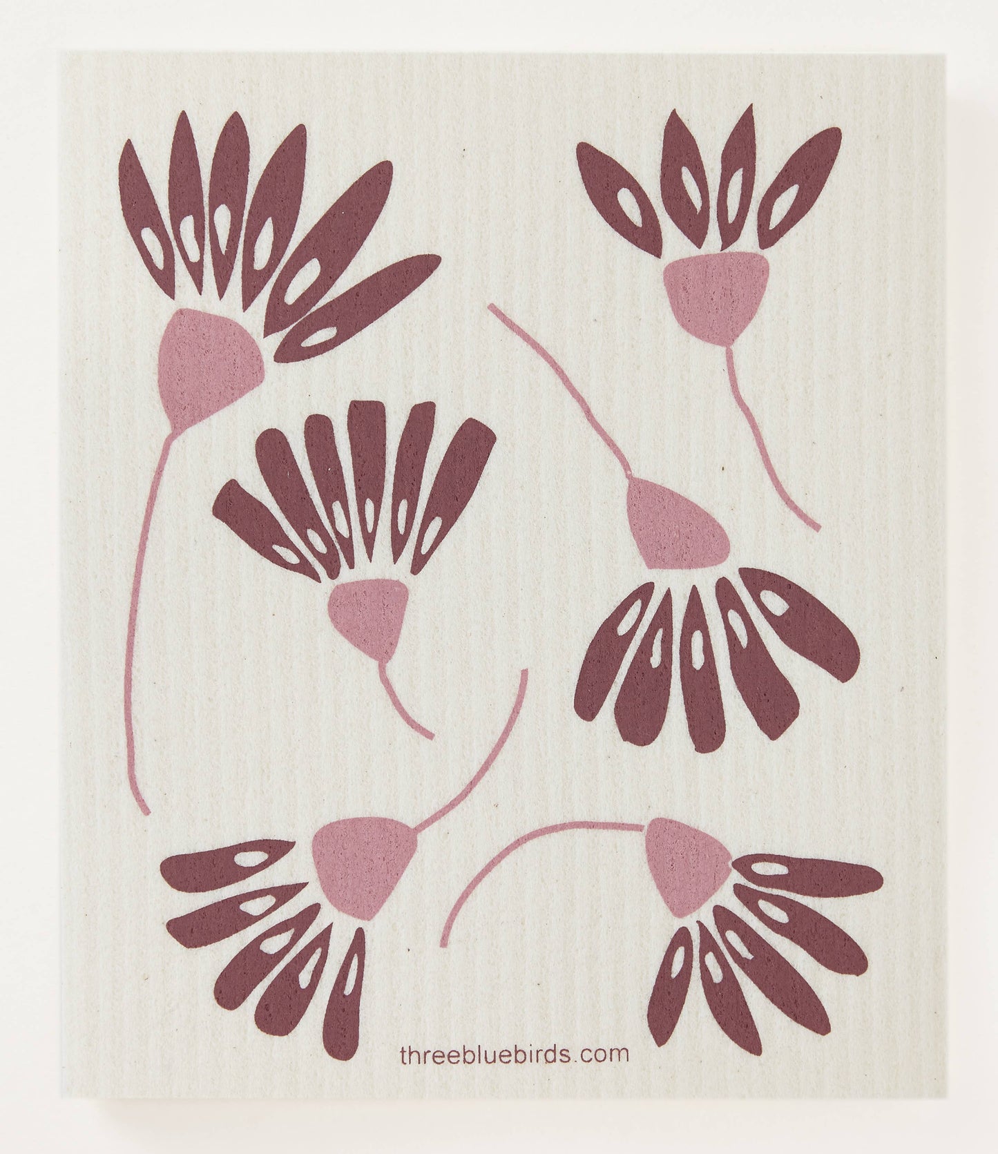 Six Stems (Rose) Swedish Dishcloth