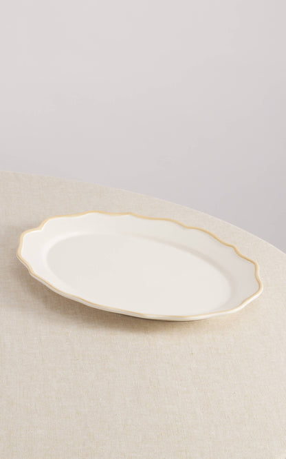 Colette Hand-Painted Oval Platter 15,5''