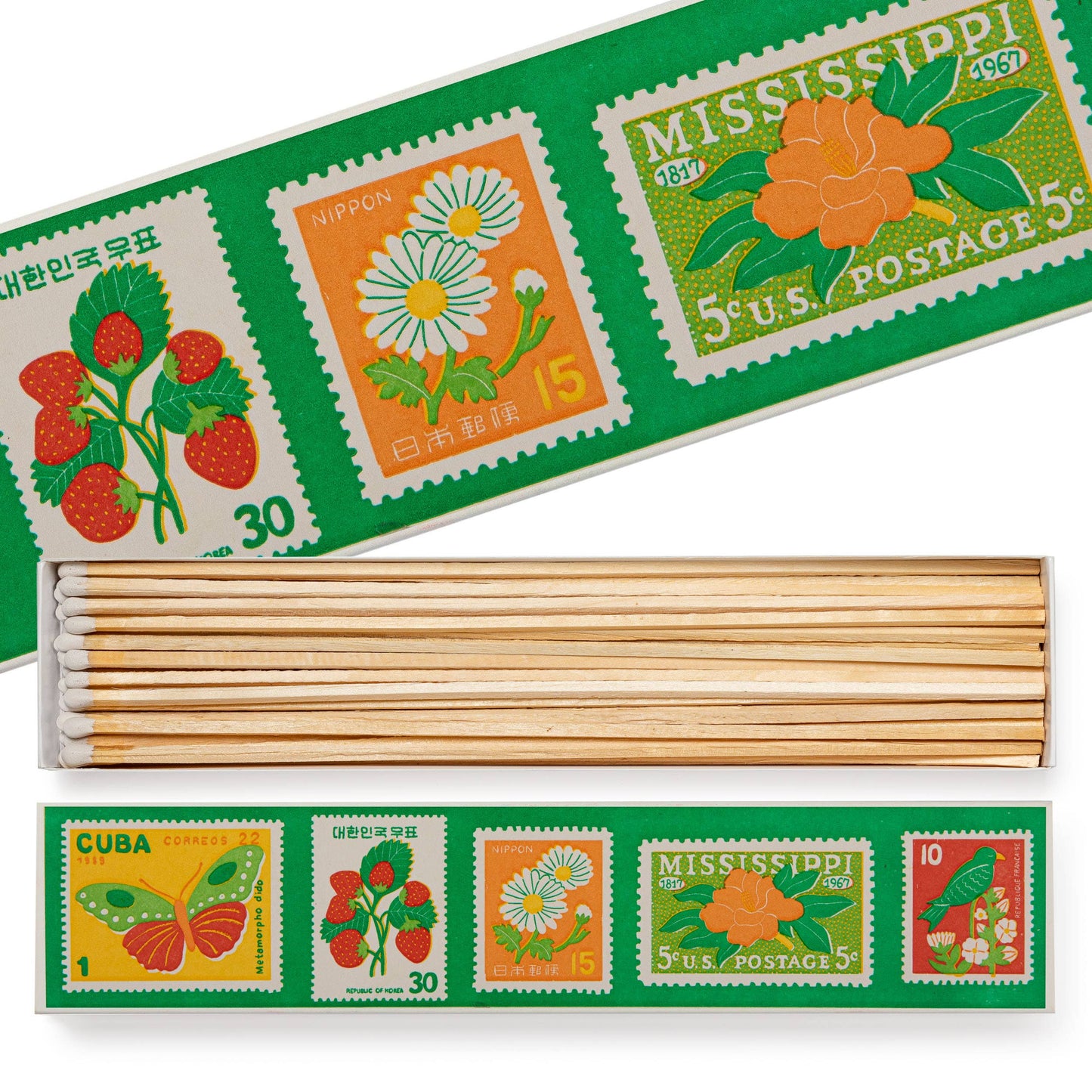 Vintage Stamp Long Safety Matches