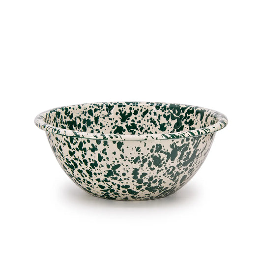 Green & Cream Small Serving Bowl