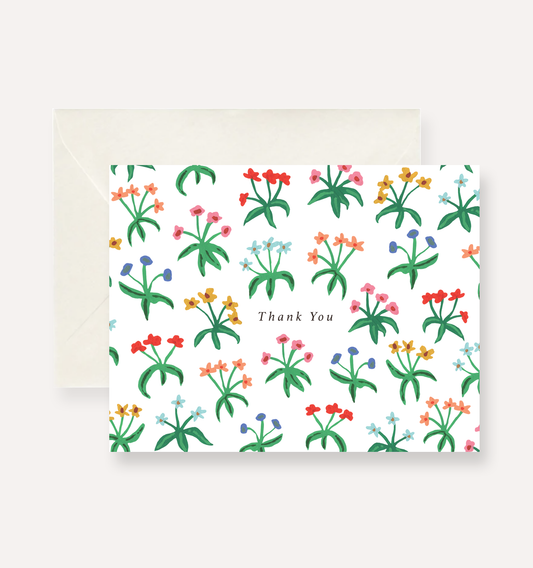 Thank You Dainty Floral Greeting Card