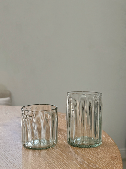 Handblown Fluted Tumbler (Two Sizes Available)