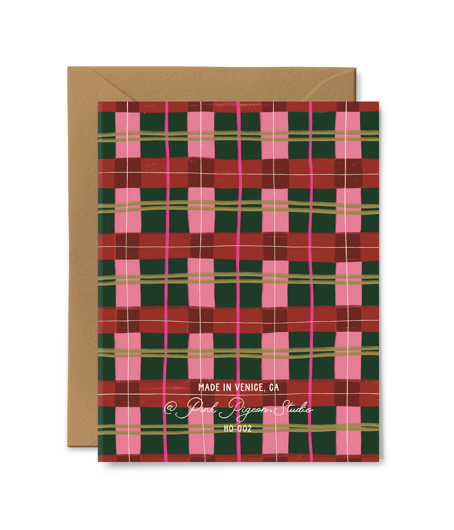 Merry and Bright Plaid Card