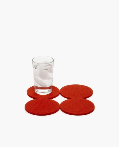 Merino Wool Coasters | Orange
