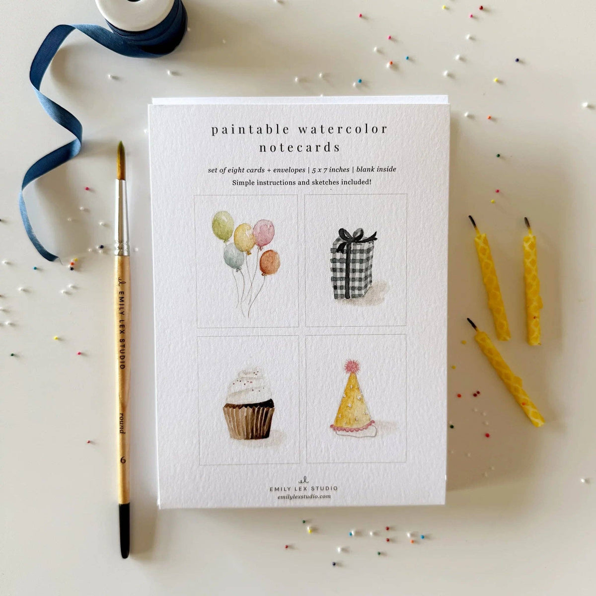 Celebrate! | Watercolor Notecard Set