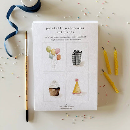 Celebrate! | Watercolor Notecard Set